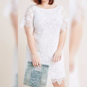 Anthropologie Charleston Scalloped Lace Dress
